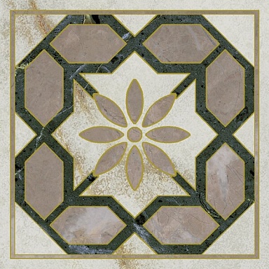 Декоративная вставка Kerama Marazzi OS/A283/SG606220RL Серенада 1 лаппатированный обрезной 7,2x7,2