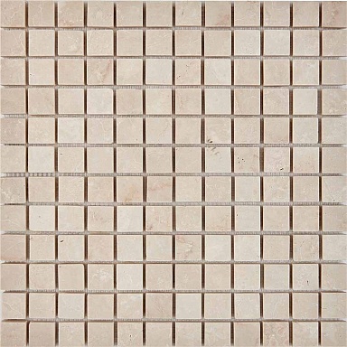 Мозаика Pixmosaic PIX235 Cream marfil из мрамора матовая 23x23 305х305x6