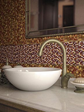 Natural MSD-428 (MSDH-428) мозаика Стекло+Мрамор 25,8х25,8 300x300