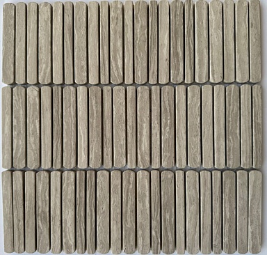 Мозаика Pixmosaic PIX 357 White Wooden Полированная 10/12/15*100 300х305x8
