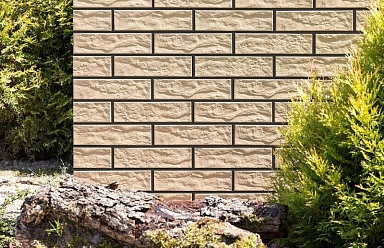 Клинкерная плитка CERRAD 9676 Elewacja rustiko piaskowa 24,5х6,5х0,65