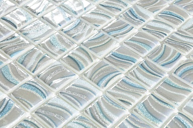 Мозаика Vidrepur Glitter Blue 7800 (на сетке) 25x25 31,7x31,7