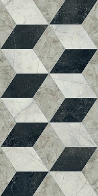 Декор Versace PF60014098 Tarsia Cubical Nero Deco Lux 3D Rett 60x120