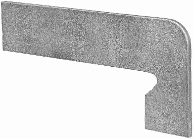 Плинтус Exagres Zan.VEGA GRIS DERECHA правый 39,5x17,5