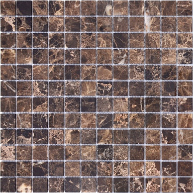 Мозаика Caramelle Mosaic Pietrine Emperador Dark POL 23x23x4 298х298