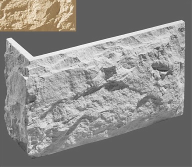 Искусственный камень Leonardo Stone Угловой элемент Бретань 051 33,5/10x20x2.5