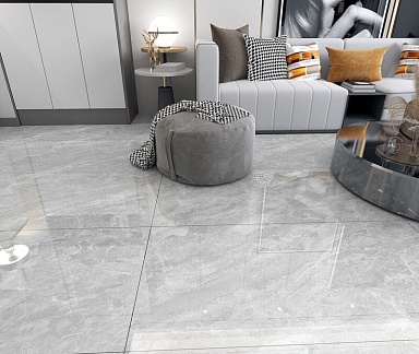Керамогранит Global Tile GT1206015806PSiR Treviso Светло-серый 60x120