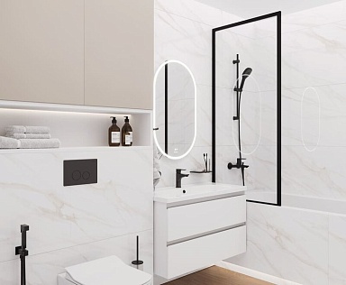 Керамогранит Ceradim Calacatta Clarity Gold Белый Матовый 60х60