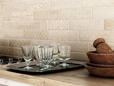 Декор Gayafores Rev. Deco Bricktrend White 8.15x33.15