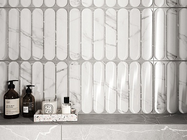 Плитка Gracia Ceramica 010100001580 Арко белый верх 01 25х40