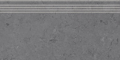 Kerama Marazzi DD205120R/GR Ступень Про Лаймстоун серый темный натуральный обрезной 60х30