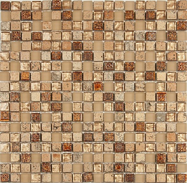 Мозаика NSmosaic S-822 стекло керамика (15x15x8) 305*305