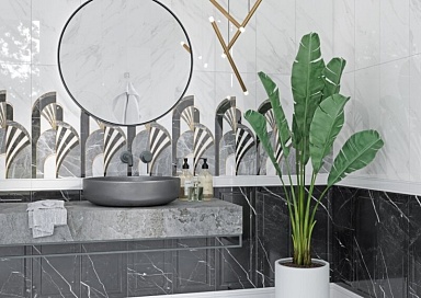 Gracia Ceramica Noir white декор 25х60