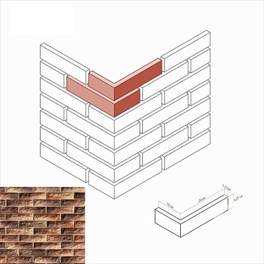 Искусственный камень White Hills 455-45 Тилл Угол 12x24x6,25