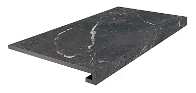 Kerama Marazzi KM6060G0331RGCF Ступень фронтальная клееная Тубкаль чёрный матовый обрезной 33x60x0,9