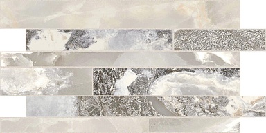 Мозаика Casa Dolce Casa 767774 Onyx&More White Blend Satin Modulo Listello SF 30x60