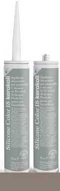 Смеси и затирки Kerakoll Silicone Color Fugabella Color герметик 45 310мл