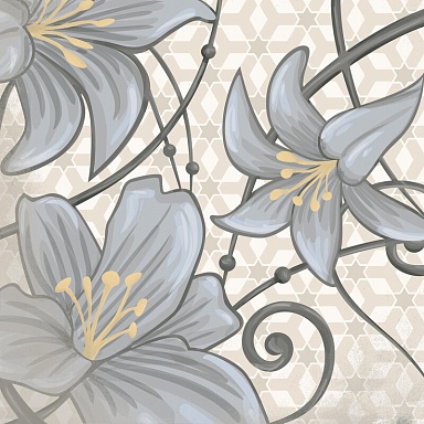 Декор VIVES Flore Gris 20x20 (микс)