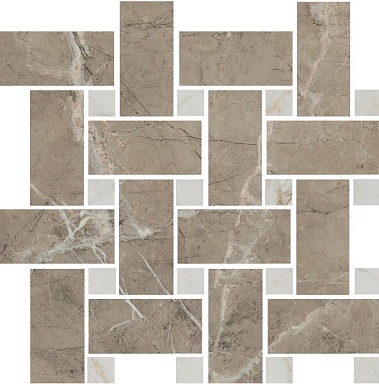 Мозаика Kerama Marazzi T038/SG6541 Серенада мозаичный бежевый тёмный лаппатированный 32x32