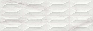 Плитка Marazzi Italy M4PC Marbleplay White str.Gem 3D 30x90