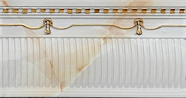 Плинтус Novacera NC Royal Alzata Ornato Gold 15,6х30