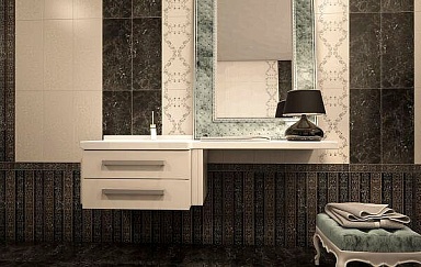 Декор Gracia Ceramica Bohemia brown decor 03 25x60