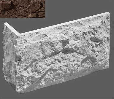 Искусственный камень Leonardo Stone Угловой элемент Бретань 709 33,5/10x20x2.5