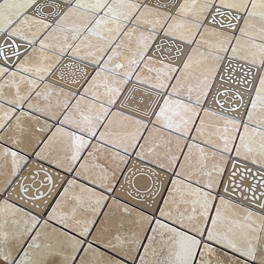 Мозаика Caramelle Mosaic Art Emperador light 48x48x8 300x300x8