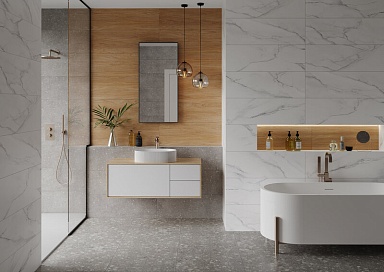 Керамогранит Gracia Ceramica Terrazzo matt grey PG 01 60х60