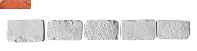 Leonardo Stone Декоративный кирпич Тычок Орлеан 411 12-14x7-8x1,7