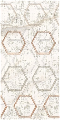Azori 589002003 Декор Apulia Oro Hexagone 31,5х63
