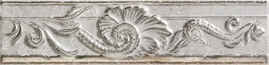 Бордюр Gardenia Orchidea 76132 FASCIA RILIEVO GRIGIO PLATINO 10x40