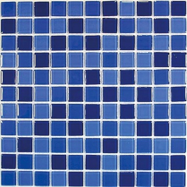 Мозаика Bonaparte Blue wave-1 (стекло) 25*25 300*300
