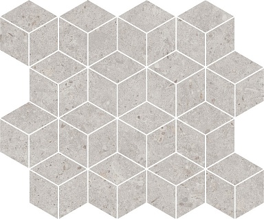 Kerama Marazzi T017/14053 Декор Риккарди мозаичный серый светлый матовый 45x37,5