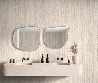 Керамогранит ArkLam 230191 Patagonia Gold Polished BL Rect 6 mm 1200x3000