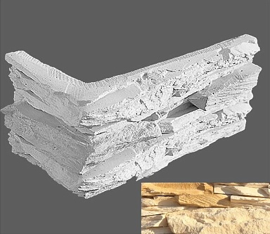 Искусственный камень Leonardo Stone Угловой элемент Леонардо 050 20/10x10x3,5