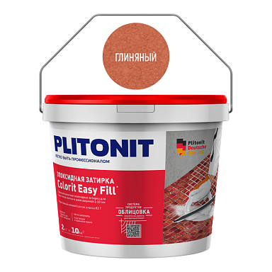 Смеси и затирки Plitonit Colorit Easy Fill Трёхкомпонентная эпоксидная Глиняный 2 кг