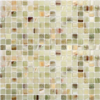 Мозаика Caramelle Mosaic Pietrine Onice Jade Verde POL 1.5x1.5 30.5x30.5
