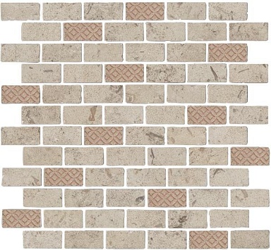 Мозаика Kerama Marazzi MBD015 Про Лаймстоун Антика 3 мозаичный бежевый матовый 32х30