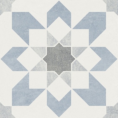 Керамогранит Harmony 39600 Doha Blue Flower SP/22,3 22,3x22,3