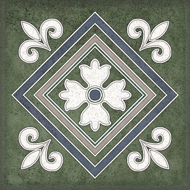 Декор Керлайф Smalto Decor Verde 2 15x15