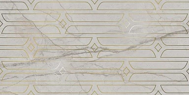 Kerama Marazzi KMD3STA029BR Декор Ифран серый светлый глянцевый обрезной 60x119,5x0,9