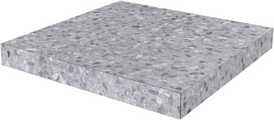 Kerama Marazzi SG632600R/GCA Ступень угловая клееная Терраццо серый 33x33