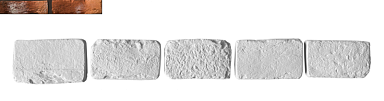 Leonardo Stone Декоративный кирпич Тычок Орлеан 490 12-14x7-8x1,7