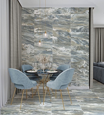 Керамогранит Global Tile GT606018816MR Bellagio Голубой 60x60