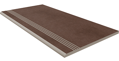 Estima Ступень CA03 Cave Brown неполированный с насечками 30x60