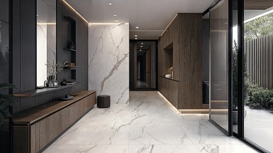 Керамогранит Peronda 41723 Lumiere White NT/60X120X0,9/C/R 60x120