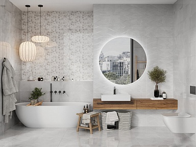Плитка Gracia Ceramica 010100001546 Moonrise white 02 25x60