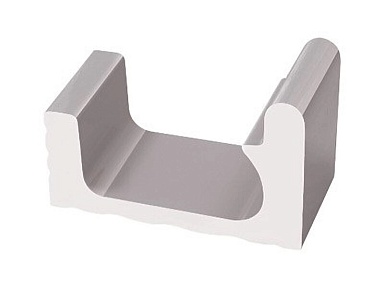 Декоративная вставка Serapool K459.1 1/2 часть переливного водоотводного канала Grey 29x12