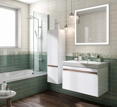 Плитка Kerama Marazzi 9016 Монпарнас белый 8.5*28.5